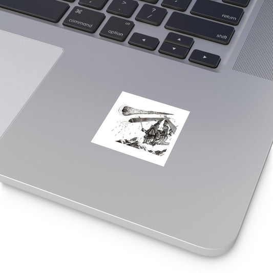 He's Right Behind Me, Isn't He Sticker