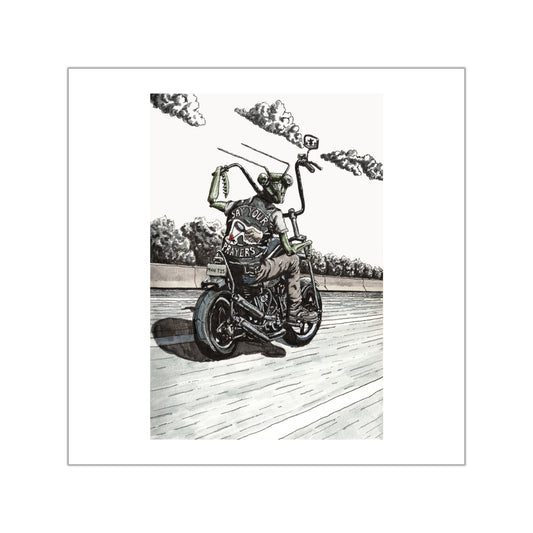 Bug on a Hog Sticker