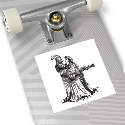 Queen Takes Knight Sticker