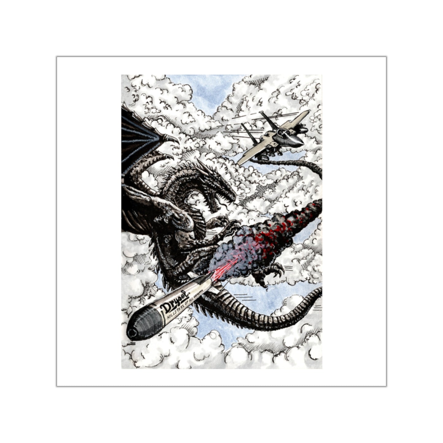 Wing and a Miss Sticker