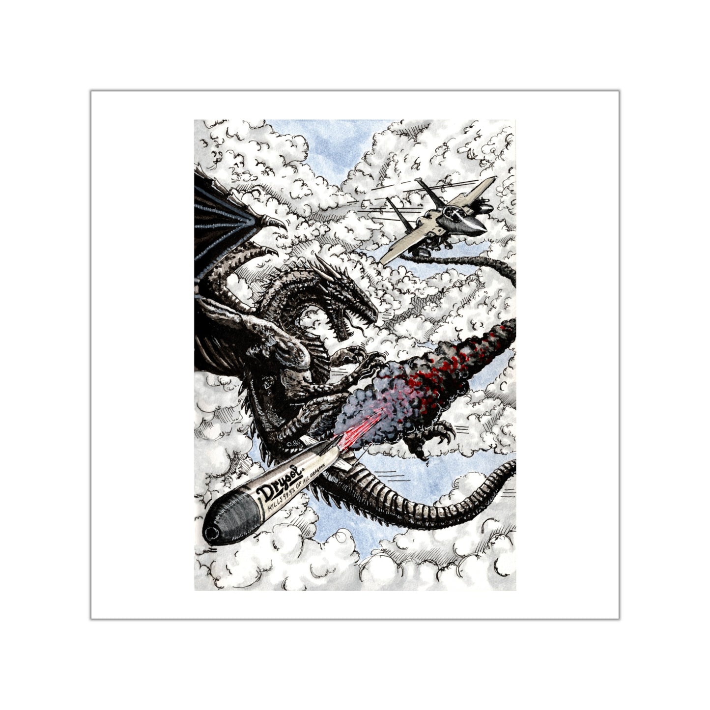 Wing and a Miss Sticker