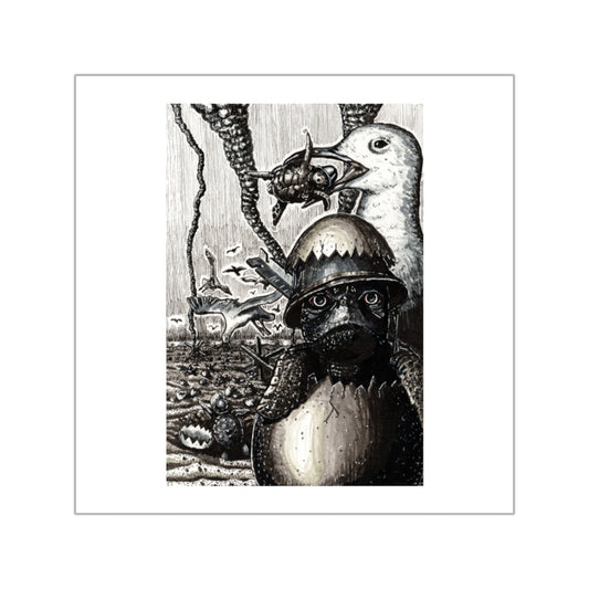 Shell Shocked Sticker