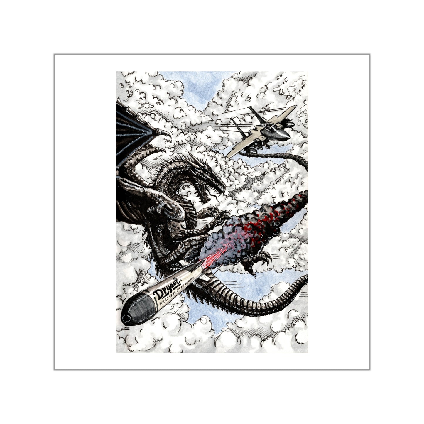 Wing and a Miss Sticker